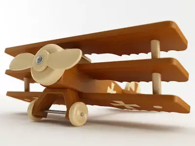 Toy Fokker DR1 3D model