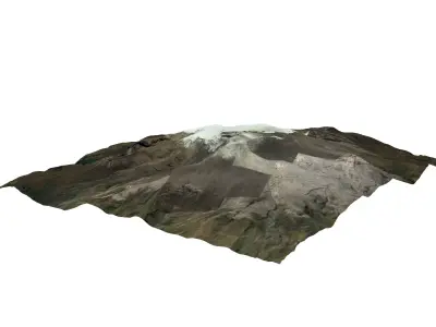 Volcan Nevado Del Ruiz - Nevado Del Ruiz Volcano 3D model