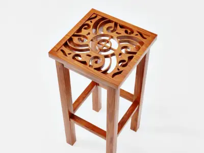 Interior Furniture Stool  3D model purchase