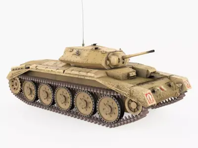 Crusader MK VI Low-poly 3D model