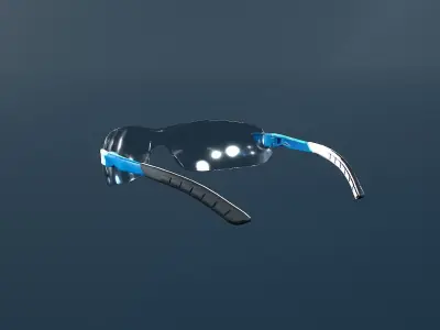 3M Glasses Low-poly 3D model