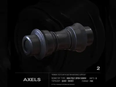 6 Axels SUBD Free 3D model