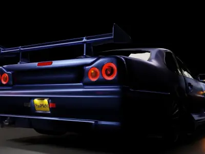 Nissan Skyline GTR-R34 Free 3D model