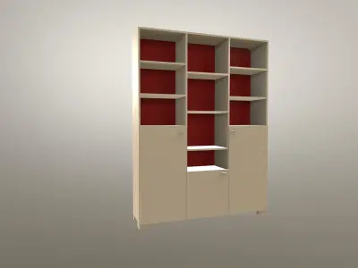 Bookcase Free 3D model