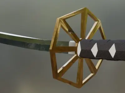 Katana VRChat Free low-poly 3D model