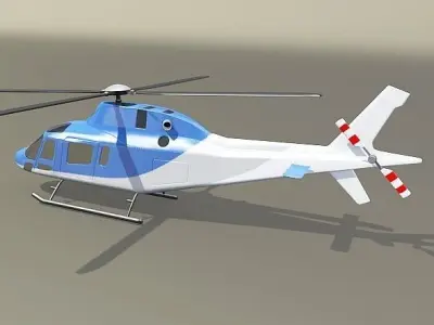 Agusta Westland aw119 Koala helicopter 3D model