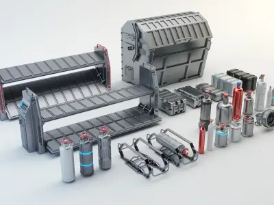 DETAILS KIT - SUBDIVISION READY 3D model