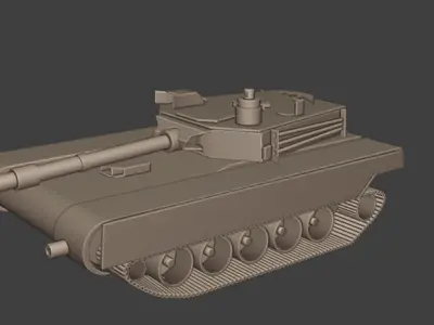 M1A2 Cardboard Model Free 3D model