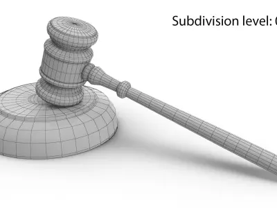 Gavel 3D model