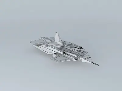Spaceship fighter jet Free 3D model