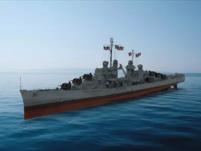 USS Atlanta States Navy 3D model