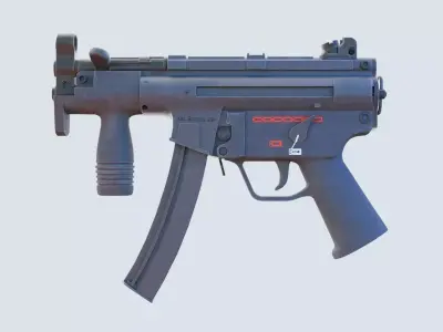Submachine gun MP5K  3D model