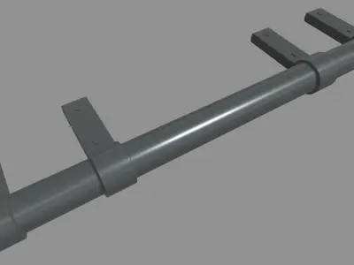 Bull Bar 03 Low-poly 3D model