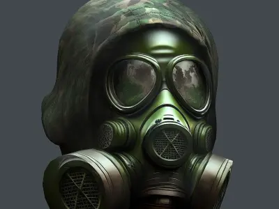 Helmet 3d model military combat Military Low-poly Low-poly 3D model