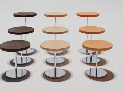 End Table Collection Free 3D model