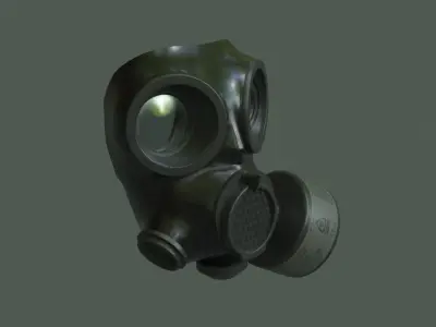 MIRA cm-7m Military Gas Mask Low-poly 3D model