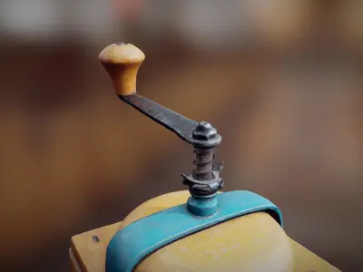 Old Coffee Grinder 3D Scan PBR Low-poly 3D model