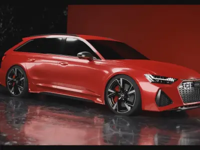 2020 Audi RS 6 Avant Free 3D model