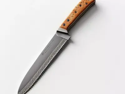 Tactical Outdoor Survival Knife Model 3D model