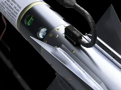 AIM-9X Sidewinder Simplified-Extreme Detail - 3D Print Ready 3D print model