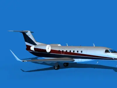Embraer Praetor 600 V07 3D model