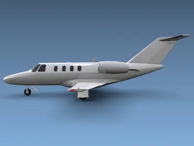 Cessna Citation cj1 private jet 3D model