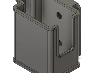 Universal magnetic pistol holder 3D print model