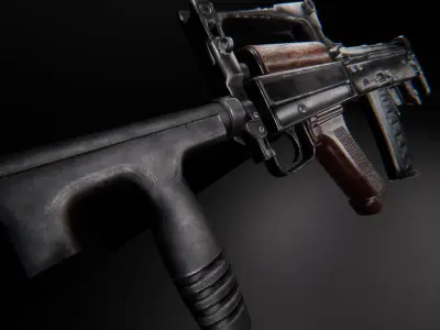 AAA GROZA Game Ready PBR Low-poly 3D model