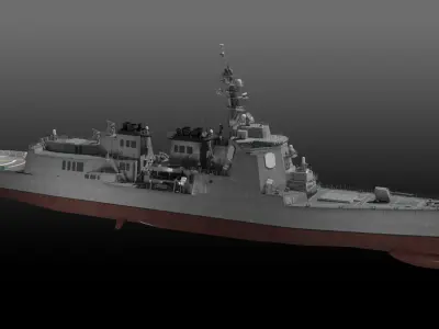 JS Atago DDG-177 3D model