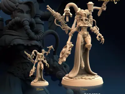 Techno Cog Oracle B 32mm and 75mm 3D print model