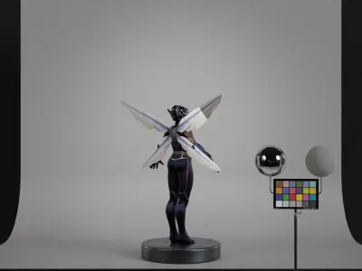 The Wasp Low-poly 3D model