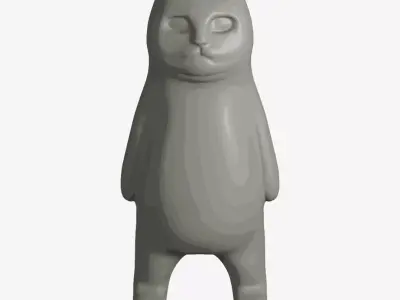 Incredible sweet divinely beautiful cat Free 3D model
