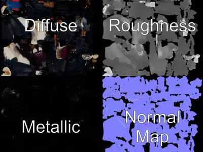 Majestic Gray Crowned Crane model pack Low-poly 3D model