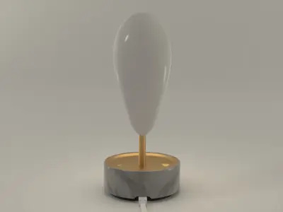 Table lamp alarm clock 3D model 3D model