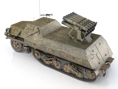 SDKFZ 4 - Panzerwerfer 42 - 7PD 3D model
