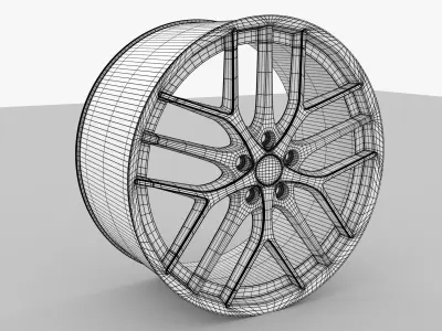BBS CC-R Low-poly 3D model
