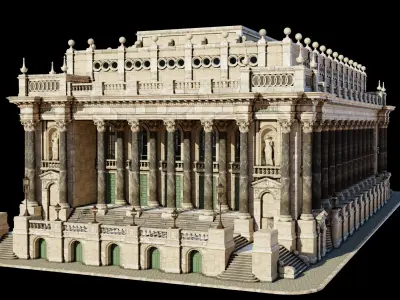 Historic Public Building 3D model