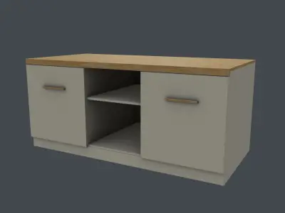 TV stand Free low-poly 3D model purchase