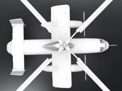 Fairey Rotodyne Scale model 3D print model