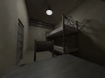 Military Bunker - Serbia Low-poly 3D model