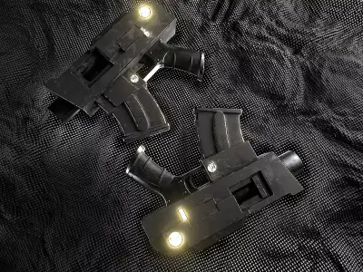 Bolt Pistol Low-poly 3D model