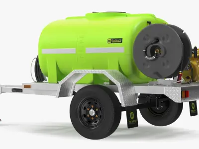Fire Fighting Trailer 3D model