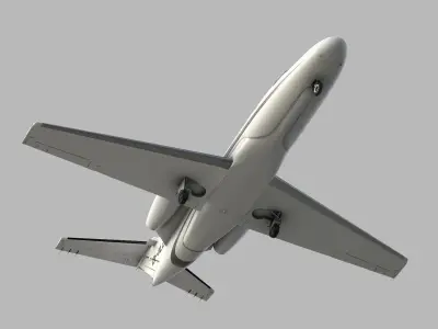 Cessna Citation CJ4 Low-poly 3D model