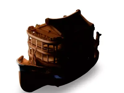 Noahs Ark LowPoly 3D Model Low-poly 3D model