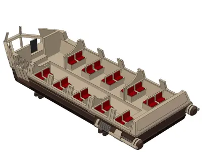 HFY-3920 Shuttle Ferry 3D print model