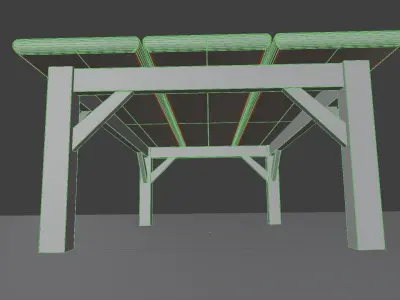 Medieval Table Free low-poly 3D model