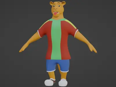 LION CARTOON 3D model