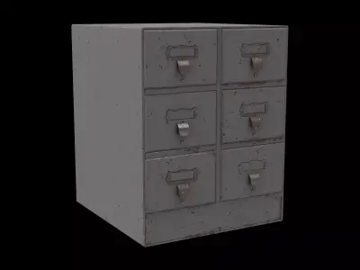 vintage desk organizer 3D model