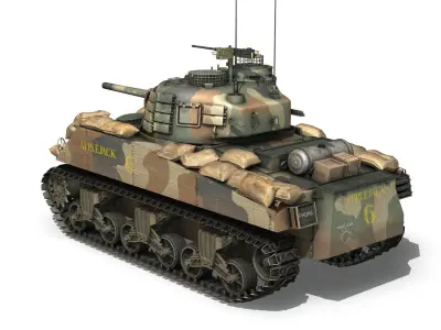 M4A3 Sherman - Applejack 3D model