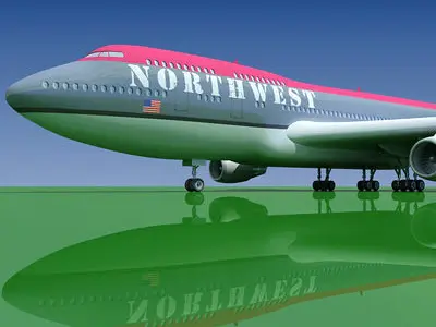 Boeing 747 North West V1 3D model